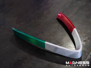 Alfa Romeo Stelvio Front V Shield Grill Frame - Carbon Fiber - Italian Theme - Feroce Carbon